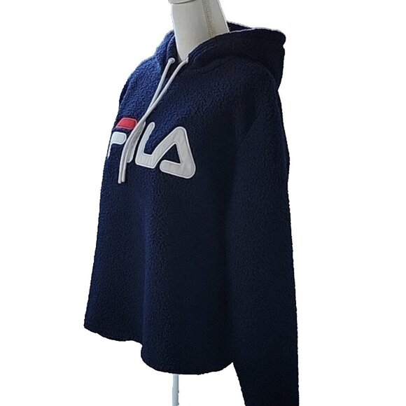 Fila Women's Sherpa Caroline Pullover Hoodie Size L - Picture 5 of 7